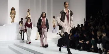 Models presenting a collection on the runway