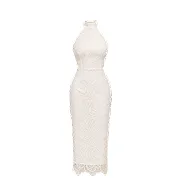 Lace midi dress