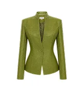 Fitted lime-coloured jacket