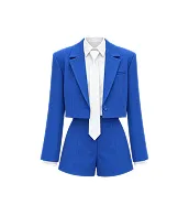 Blue suit with a jacket