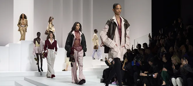 Models presenting a collection on the runway