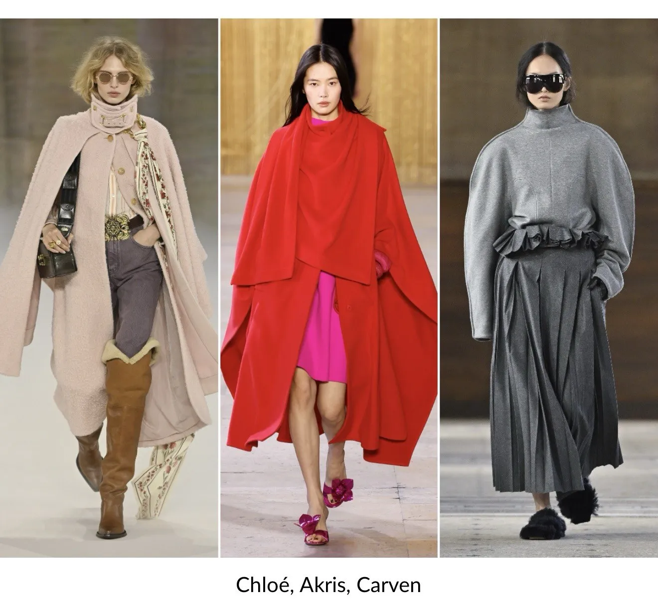 Chloé, Akris, Carven