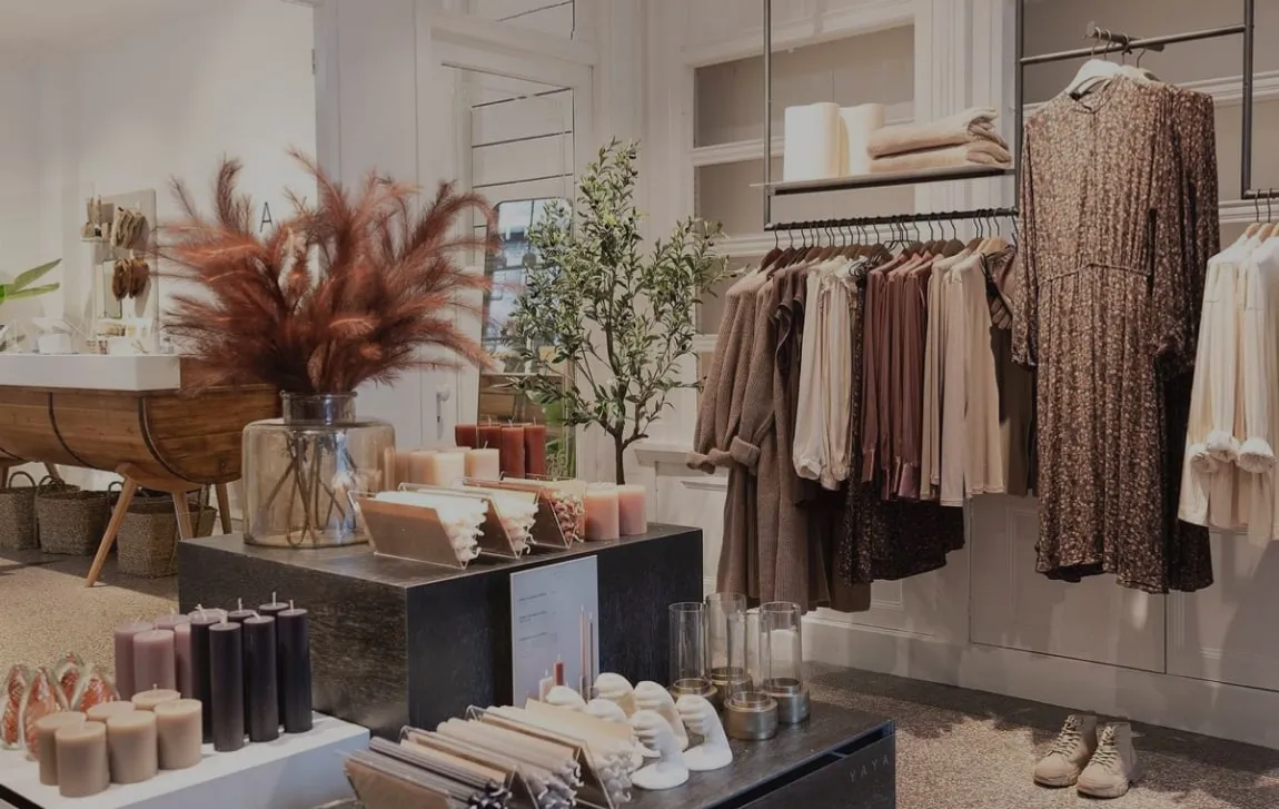 A concept store with knitwear, candles and decor